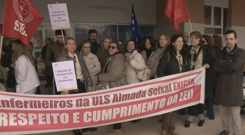 Enfermeiros da ULS Almada-Seixal em greve Enfermeiros da ULS Almada-Seixal em greve