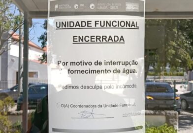 Centro de Saúde da Costa da Caparica encerrado devido a falta de água